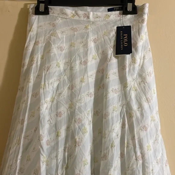 Polo Ralph Lauren Exquisite Floral-Pattern Cotton Skirt - Picture 3 of 6